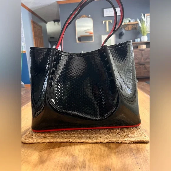 Christian Louboutin Caba Rock Patent Birdy Tote - Picture 2 of 14